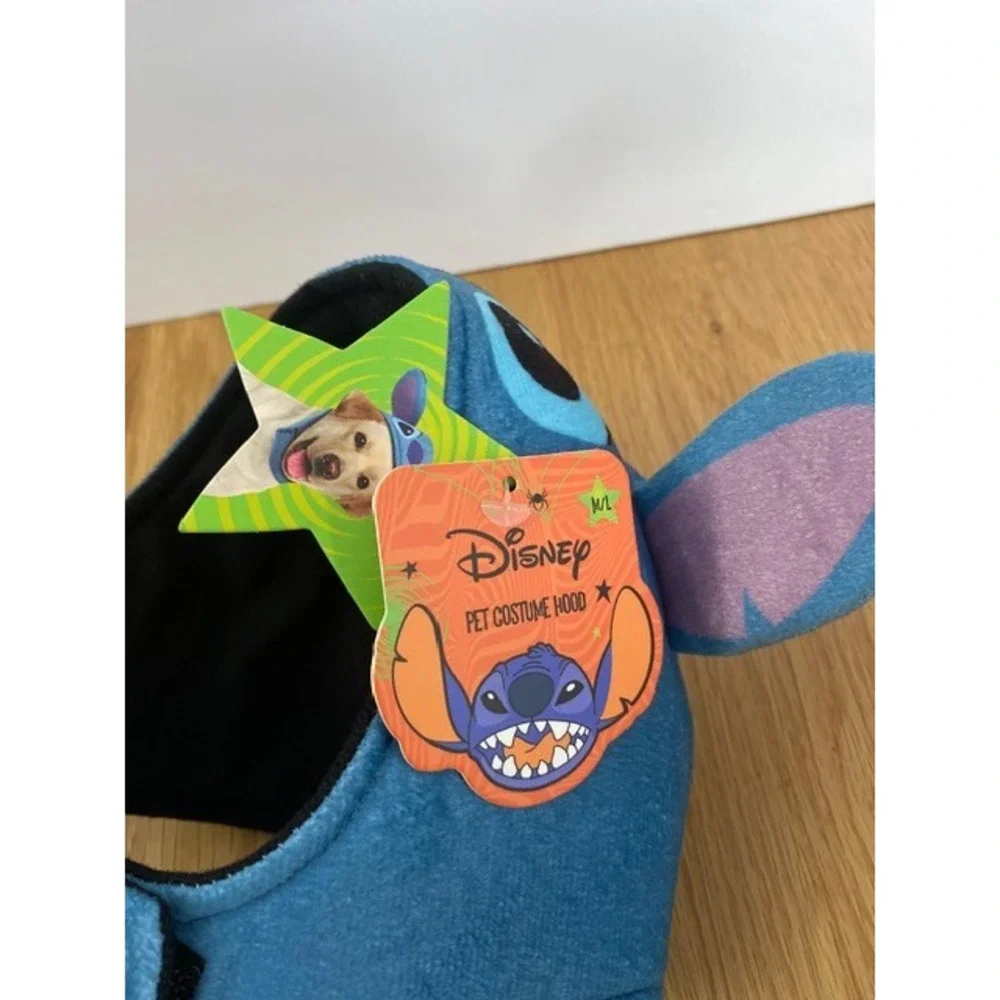 Disney Stitch Pet Costume Hood Dog M/L Blue NWT Disney Lilo & Stitch Headpiece